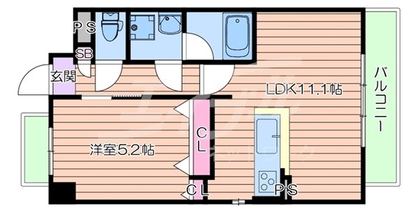 摂津市駅 徒歩3分 1階の物件間取画像